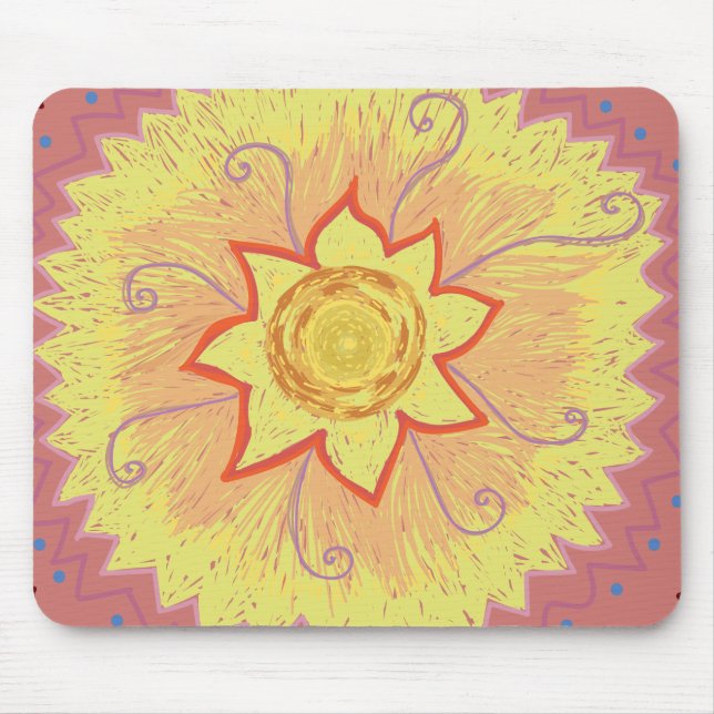 Alfombrilla De Ratón Mandala (Frente)