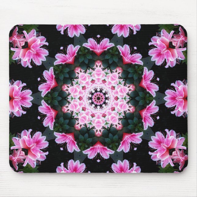 Alfombrilla De Ratón Mandala adaptable Mousepad de la flor (Frente)