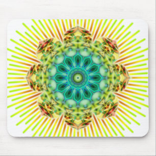 Alfombrilla De Ratón Mandala amarillo verde   hacer su propio fondo