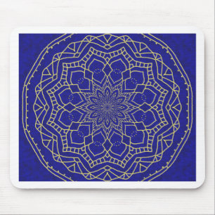 Alfombrilla De Ratón Mandala azul