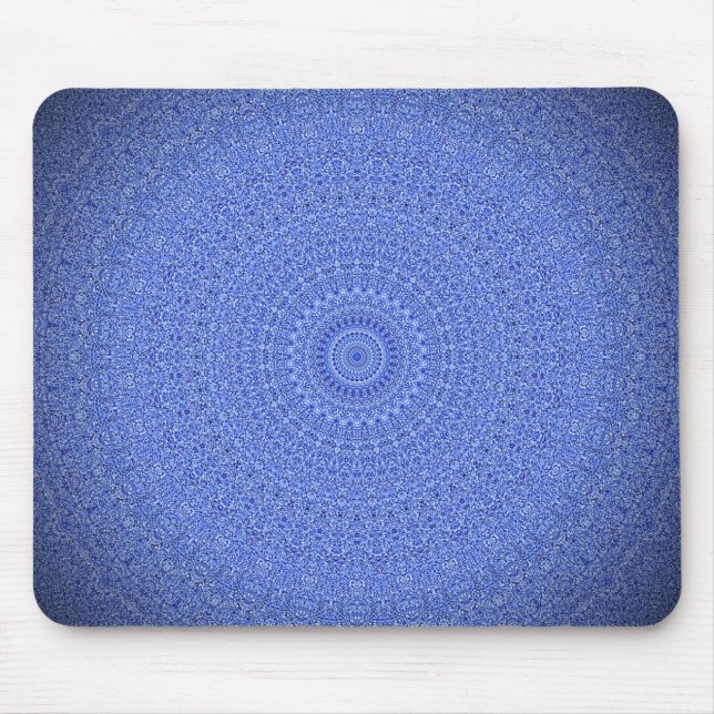 Alfombrilla De Ratón Mandala azul (Frente)
