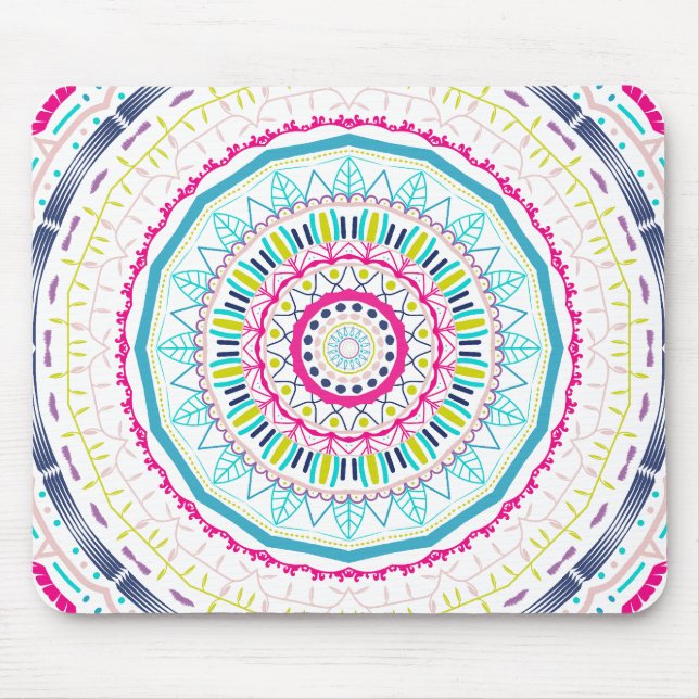 Alfombrilla De Ratón mandala colorido (Frente)