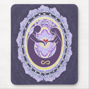 Alfombrilla De Ratón Mandala de amor eterno