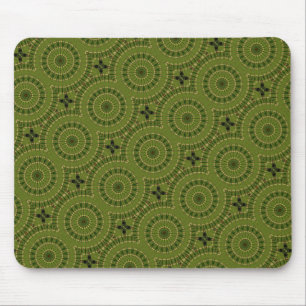 Alfombrilla De Ratón Mandala de la rueda verde / Grünes Rad Mandala
