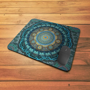 Alfombrilla De Ratón Mandala de los ojos psicodélicos de los gigaches p