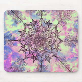 Alfombrilla De Ratón Mandala del árbol de la galaxia