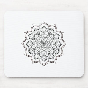 Alfombrilla De Ratón Mandalá Espiritual Afligido Paz Boho Yoga Espiritu