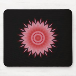 Alfombrilla De Ratón Mandala flor en rosa