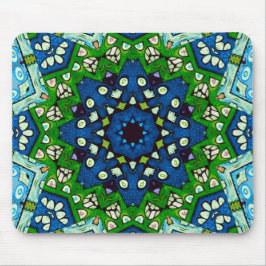 Alfombrilla De Ratón Mandala Mosaic Rosette Boho Retro Hippie