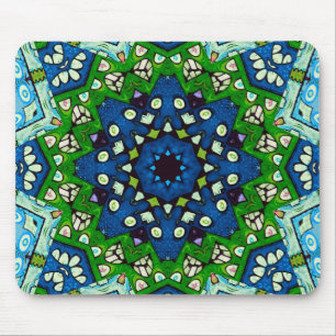 Alfombrilla De Ratón Mandala Mosaic Rosette Boho Retro Hippie
