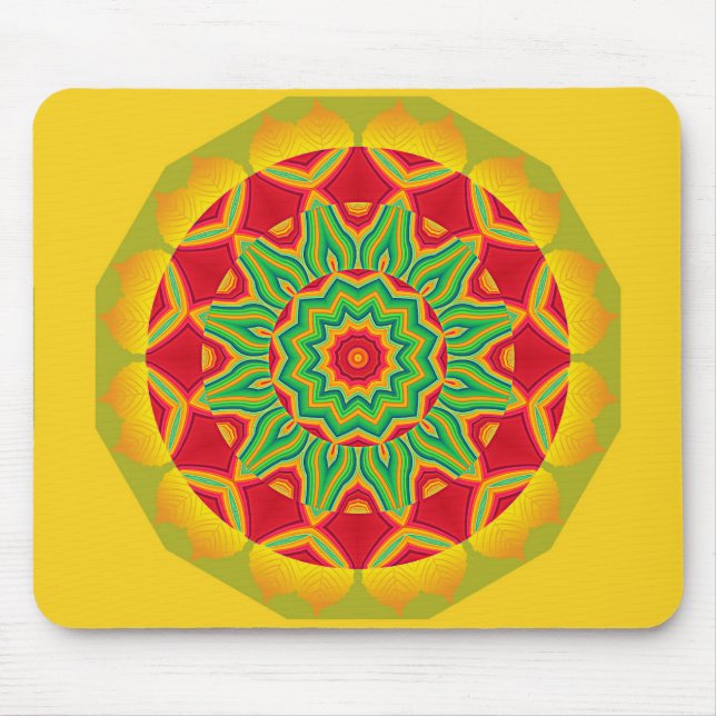 Alfombrilla De Ratón Mandala Mouse Pad (Frente)