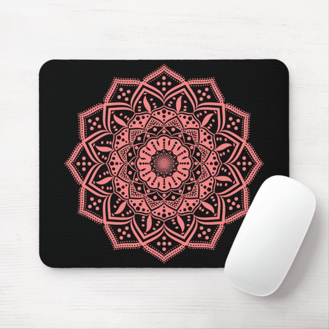Alfombrilla De Ratón Mandala Mousepad (Con ratón)