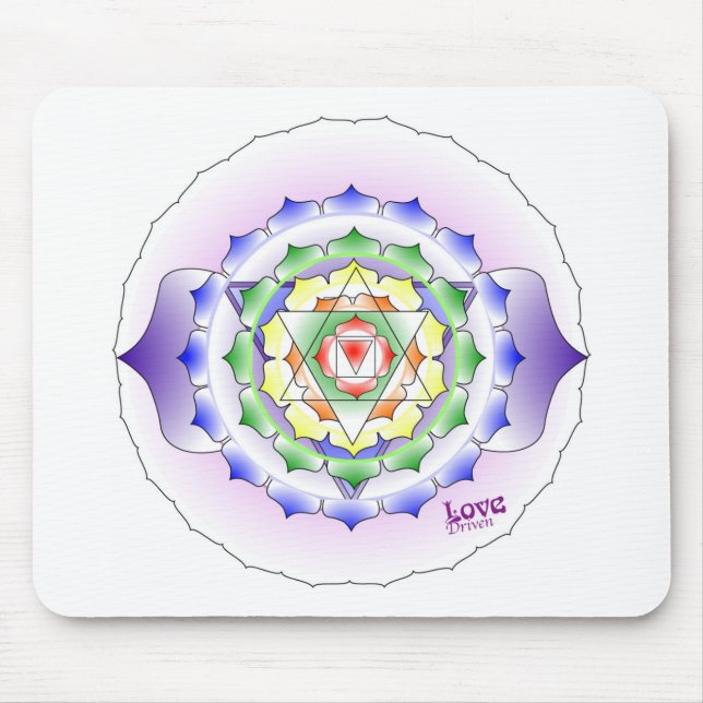 Alfombrilla De Ratón Mandala Mousepad de Chakra (Frente)