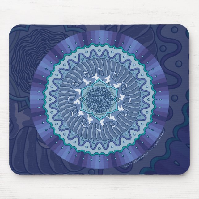 Alfombrilla De Ratón Mandala Mousepad del agua (Frente)