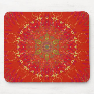 Alfombrilla De Ratón Mandala roja Mousepad de Sun de la luna