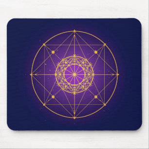 Alfombrilla De Ratón Mandala Sagrado Celestial – Geometría Mística