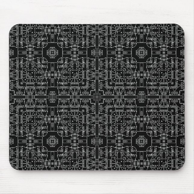 Alfombrilla De Ratón Mandala una Mousepad del conjunto de circuitos (Frente)