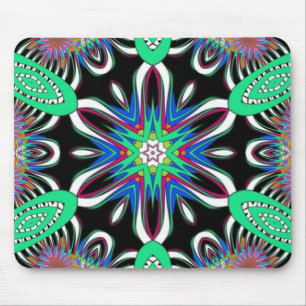 Alfombrilla De Ratón Mandalas de Floración Eléctrica