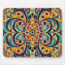 Mandalas Sinfonía de Color – Floral Psicodélico In