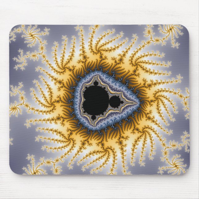 Alfombrilla De Ratón Mandel Azul - Mousepad Fractal (Frente)