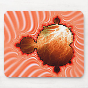 Alfombrilla De Ratón Mandelbrot de Dreamsicle con Rayos