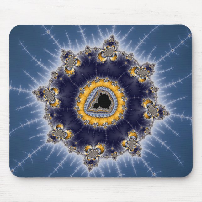 Alfombrilla De Ratón Mandelbrot dorado - Fractal Mousepad (Frente)