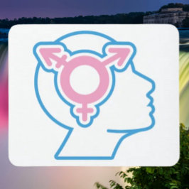 Alfombrilla De Ratón Mando de ratón de símbolo de orgullo transversal