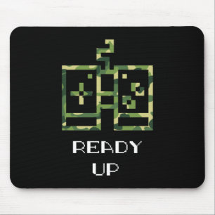 Alfombrilla De Ratón Mando De Videojuegos Camuflado Preparado Gamer