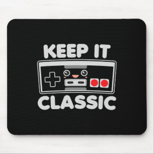 Alfombrilla De Ratón Mando De Videojuegos Mantén El Clic Humor 80s Retr