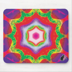 Alfombrilla De Ratón Mandril Kaleidoscope Mouse Pad