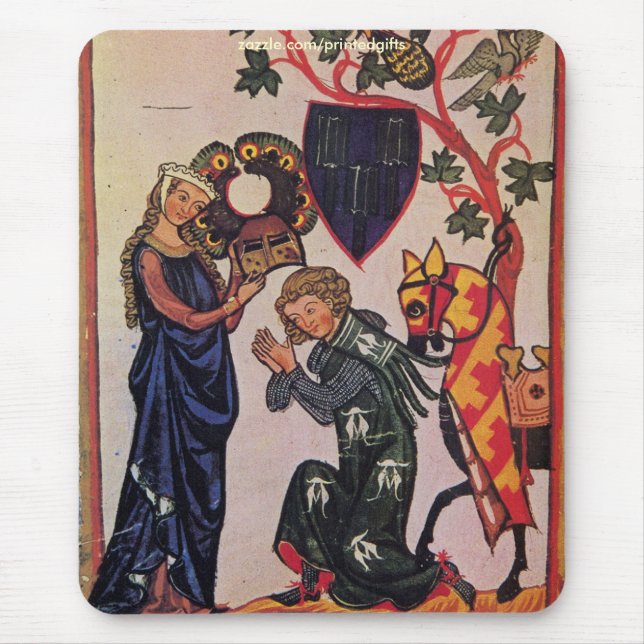 Alfombrilla De Ratón Manesse Codex Arte Religioso Mousepad (Frente)