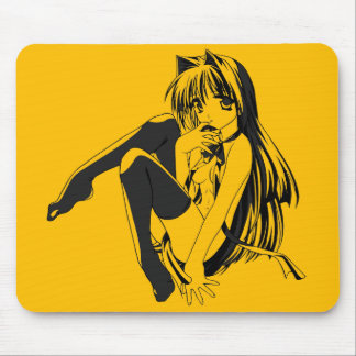 Alfombrilla De Ratón Manga, Neko Catgirl Furry Anime Loli Slave Mouse P