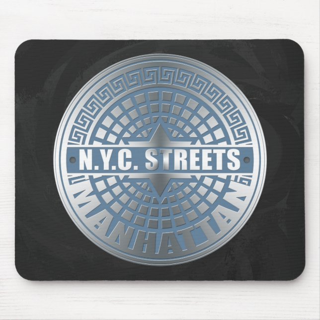 Alfombrilla De Ratón Manhole Covers Manhattan (Frente)