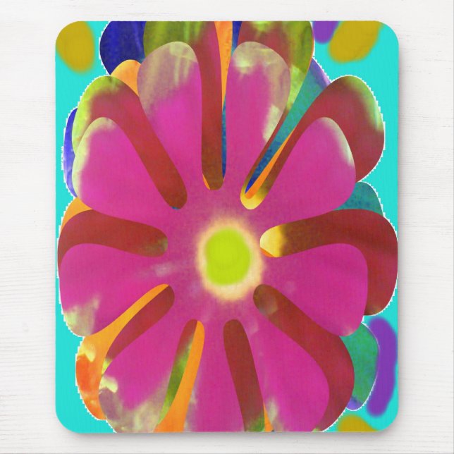 Alfombrilla De Ratón Manía de la margarita (Frente)