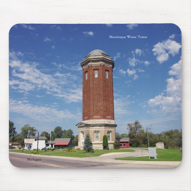 Alfombrilla De Ratón Manistique Water Tower mousepad (Frente)