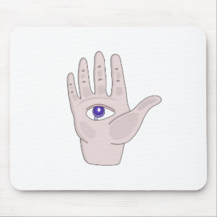 Alfombrilla De Ratón Mano con ojo