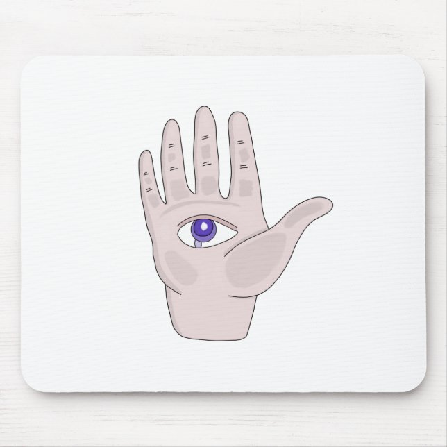 Alfombrilla De Ratón Mano con ojo (Frente)