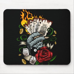 Alfombrilla De Ratón Mano De Tarjetas