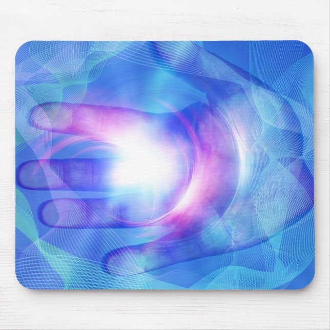 Alfombrilla De Ratón Mano luminosa (Frente)