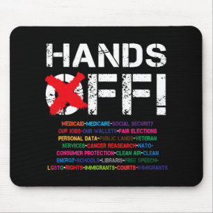 Alfombrilla De Ratón Manos antiguas afuera protestan contra mi medico d