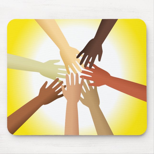 Alfombrilla De Ratón Manos diversas (Frente)