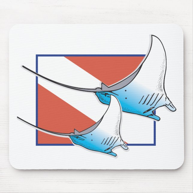 Alfombrilla De Ratón Manta Ray (Frente)