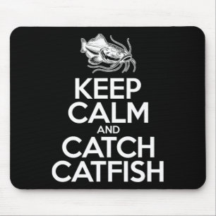 Alfombrilla De Ratón Mantén la calma y atrapa peces - Gato pescador de