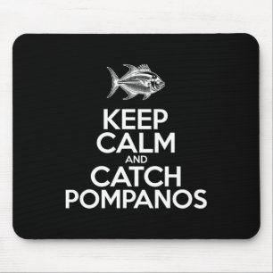 Alfombrilla De Ratón Mantén la calma y atrapa peces - Pescador pescando