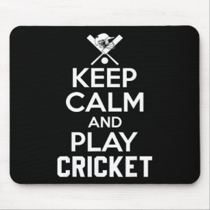 Alfombrilla De Ratón Mantén la calma y juega cricket 2 