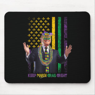 Alfombrilla De Ratón Mantener el Mardi Gras Genial Divertido Trump Mard