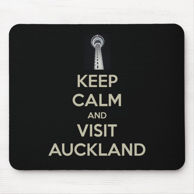 Alfombrilla De Ratón mantener la calma visita a auckland (Frente)