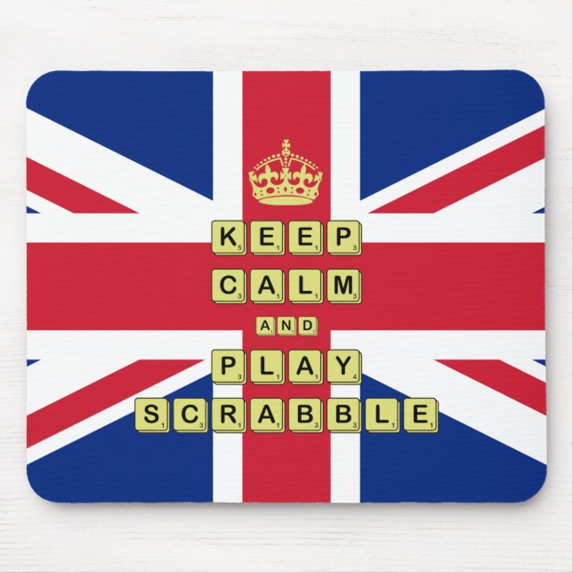 Alfombrilla De Ratón Mantener la calma y jugar a juegos de mesa (Frente)