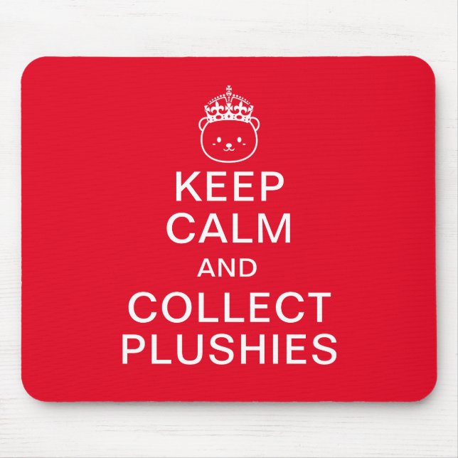 Alfombrilla De Ratón Mantener La Calma Y Recolectar Plushías | Cita gra (Frente)