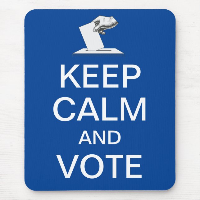 Alfombrilla De Ratón Mantener la calma y votar 2026 (Frente)